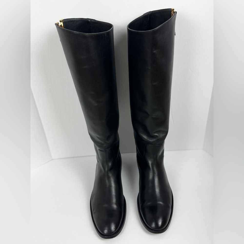 Louis Vuitton Héritage Leather Black Riding Boots Size 40